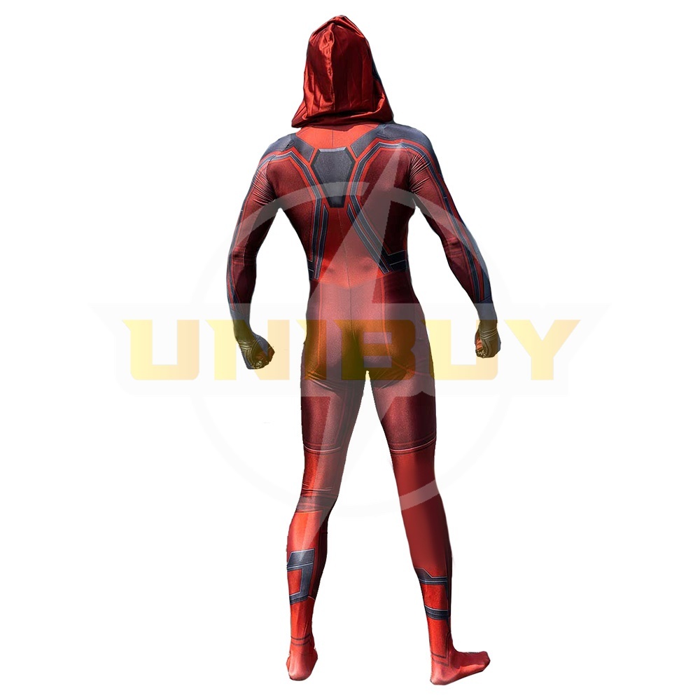 Miles Morales Crimson Cowl Suit Spider-man PS5 Costume Cosplay Bodysuit For Men Kids Unibuy