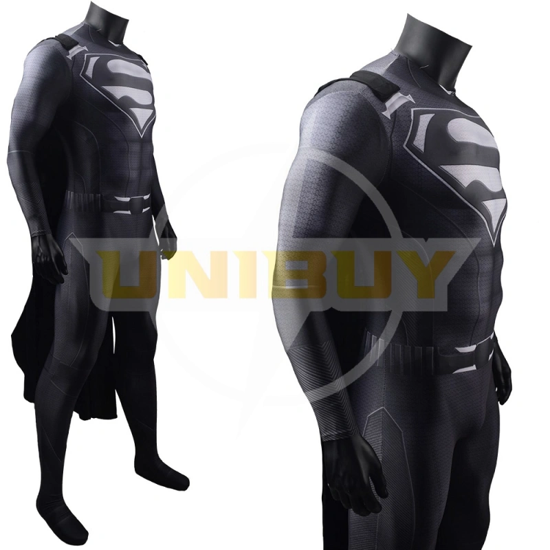 Superman Costume Cosplay Clark Kent Black Suit Crisis on Infinite Earths Jumpsuit For Kids Adult Unibuy