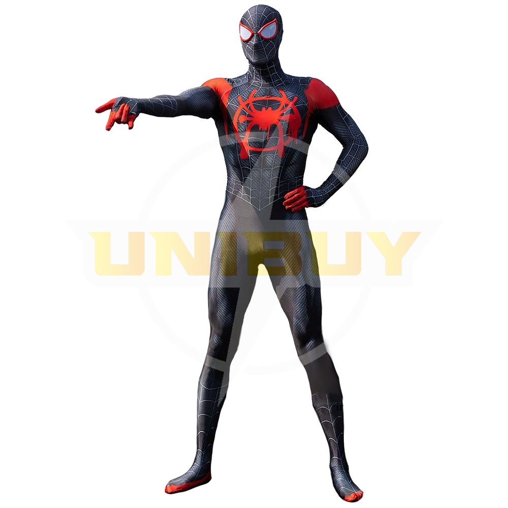 Miles Morales Costume Cosplay Suit Spider-Man Bodysuit For Men Kids Unibuy