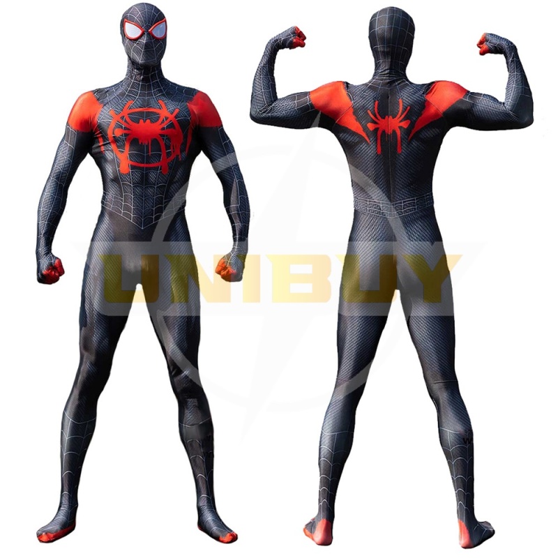 Miles Morales Costume Cosplay Suit Spider-Man Bodysuit For Men Kids Unibuy