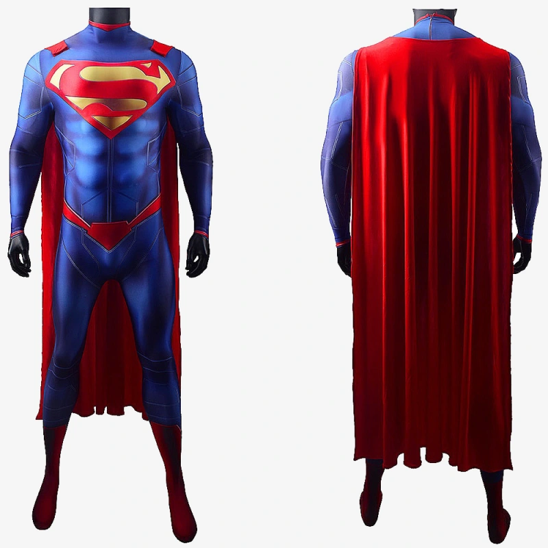 Man of Steel Superman Costume Clark Kent Cosplay Suit Bodysuit For Men Kids Unibuy