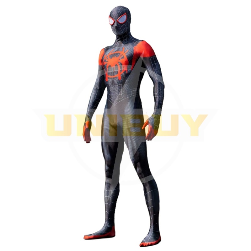 Miles Morales Costume Cosplay Suit Spider-Man Bodysuit For Men Kids Unibuy