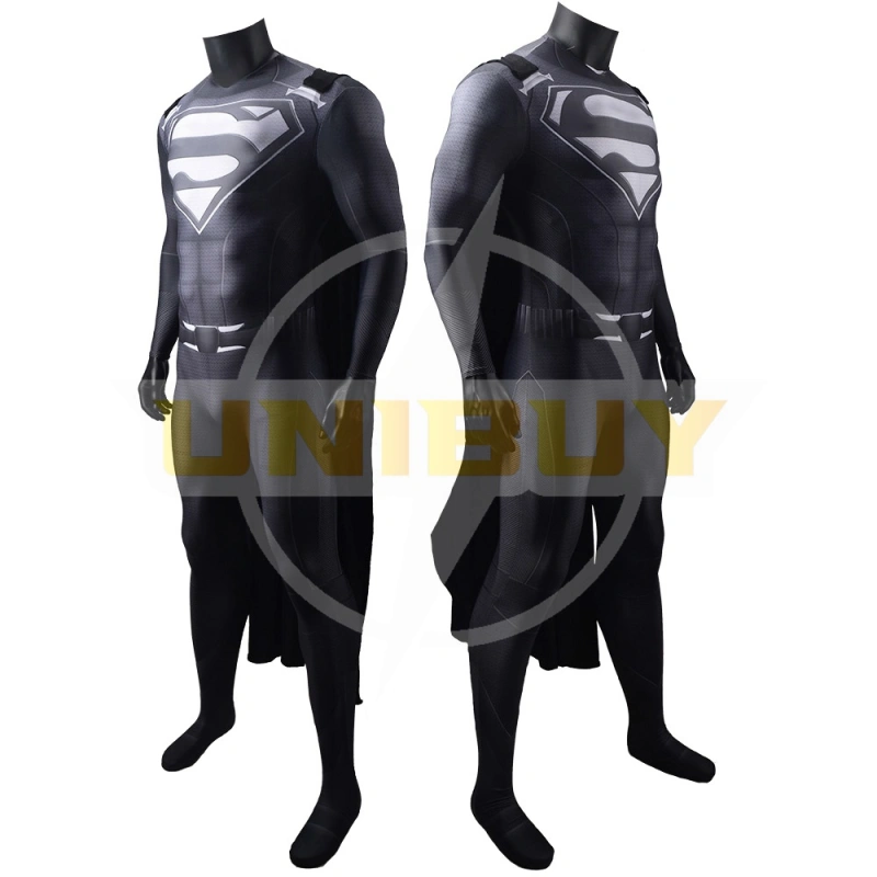 Superman Costume Cosplay Clark Kent Black Suit Crisis on Infinite Earths Jumpsuit For Kids Adult Unibuy