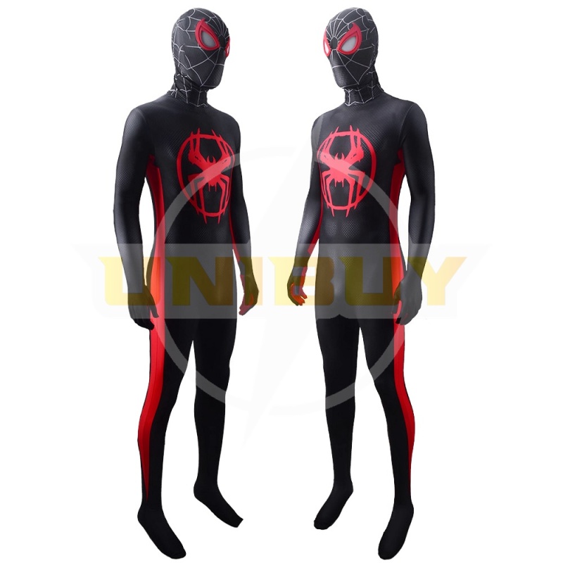 Miles Morales Suit Costume Cosplay Spider-Man Across the Spider-Verse Bodysuit For Men Kids Unibuy