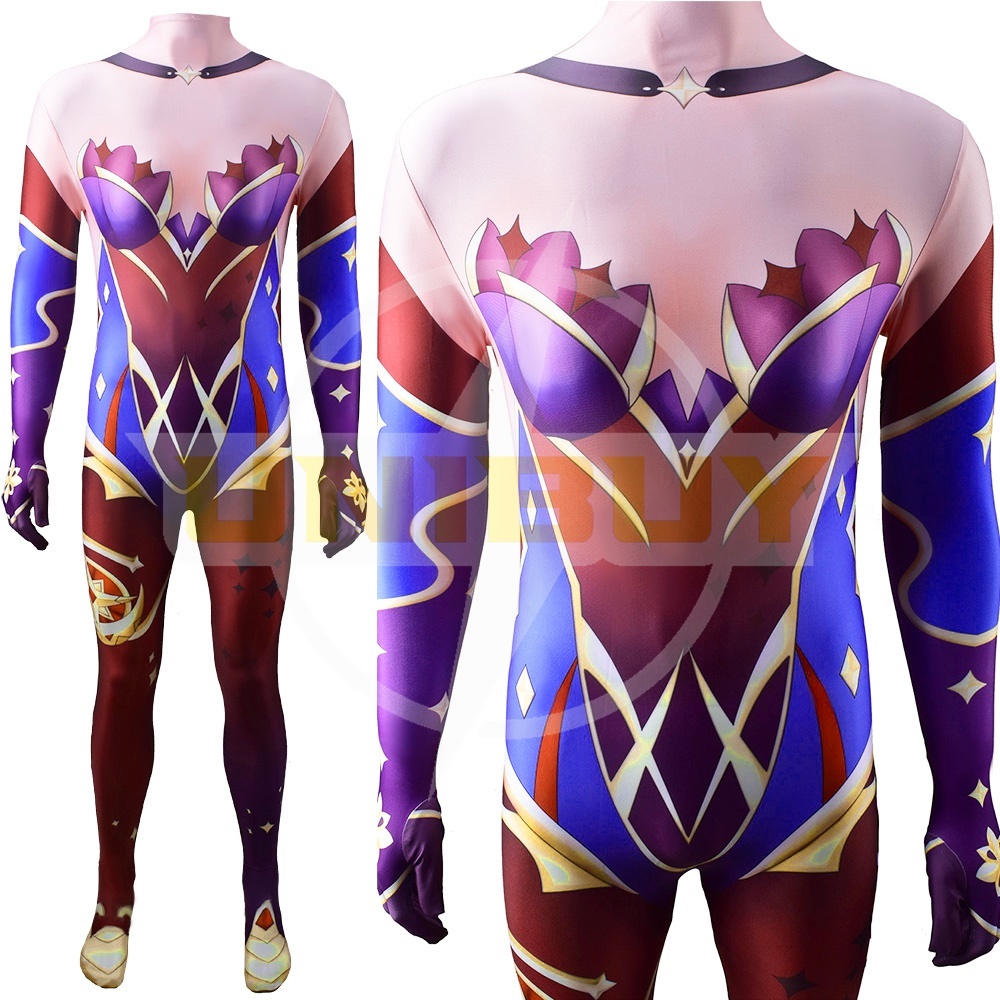 Genshin Impact Mona Cosplay Costume Jumpsuit For Kids Adult Unibuy