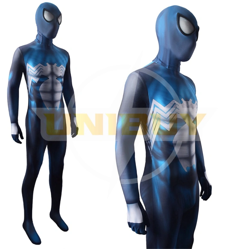 Venom Spider Man Costume Cosplay Blue Symbiote Jumpsuit Bodysuit Unibuy