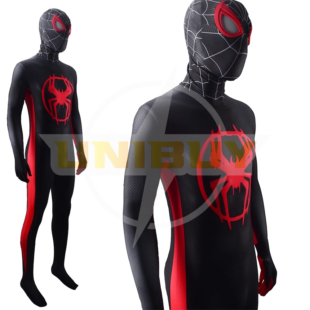 Miles Morales Suit Costume Cosplay Spider-Man Across the Spider-Verse Bodysuit For Men Kids Unibuy