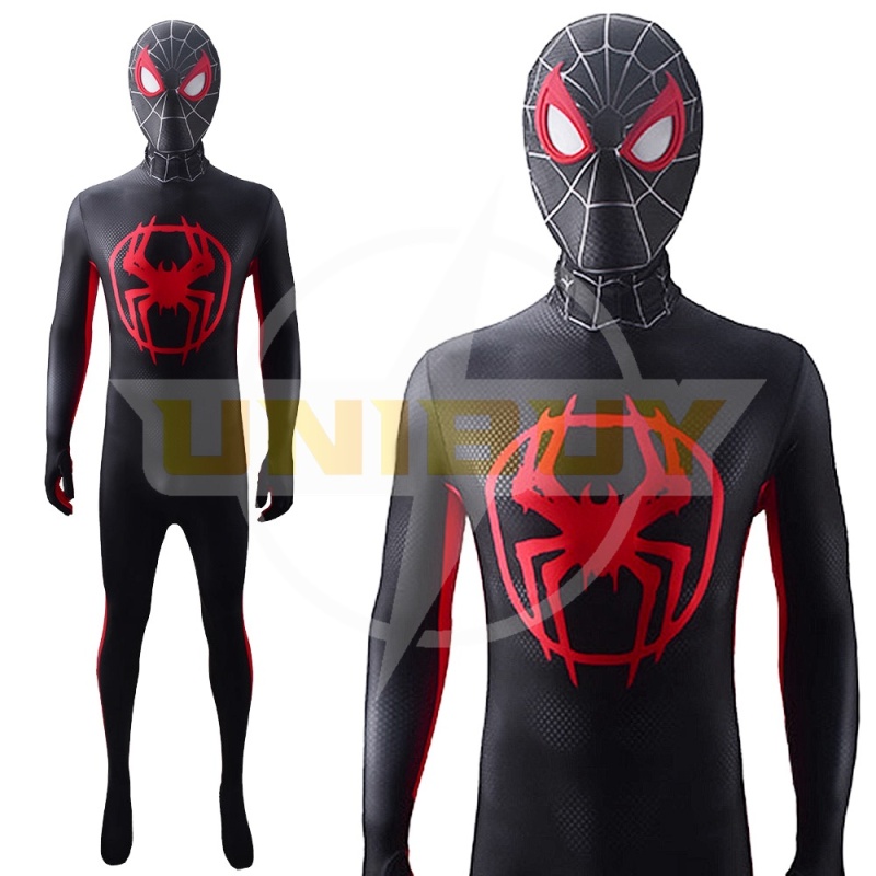 Miles Morales Suit Costume Cosplay Spider-Man Across the Spider-Verse Bodysuit For Men Kids Unibuy