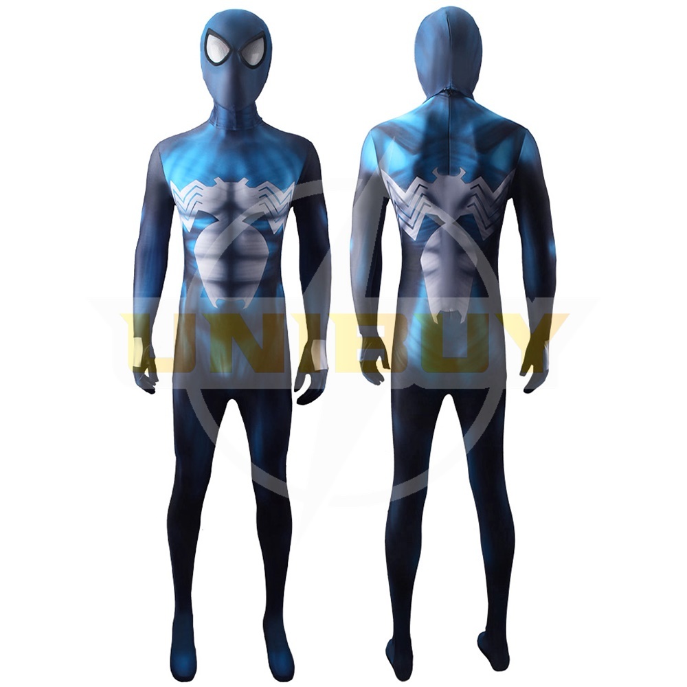 Venom Spider Man Costume Cosplay Blue Symbiote Jumpsuit Bodysuit Unibuy