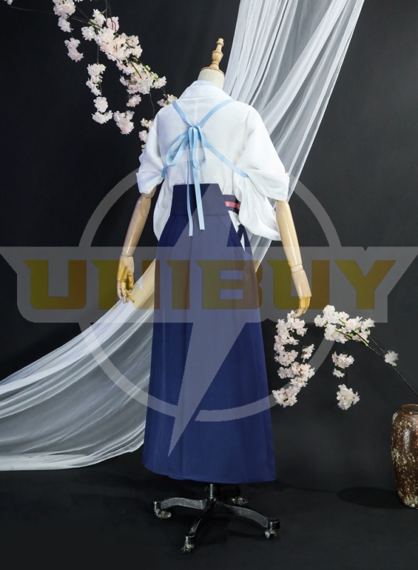 Genshin Impact Kamisato Ayaka Costume Cosplay Suit Tsubaki in Thawing Snow Trailer Unibuy