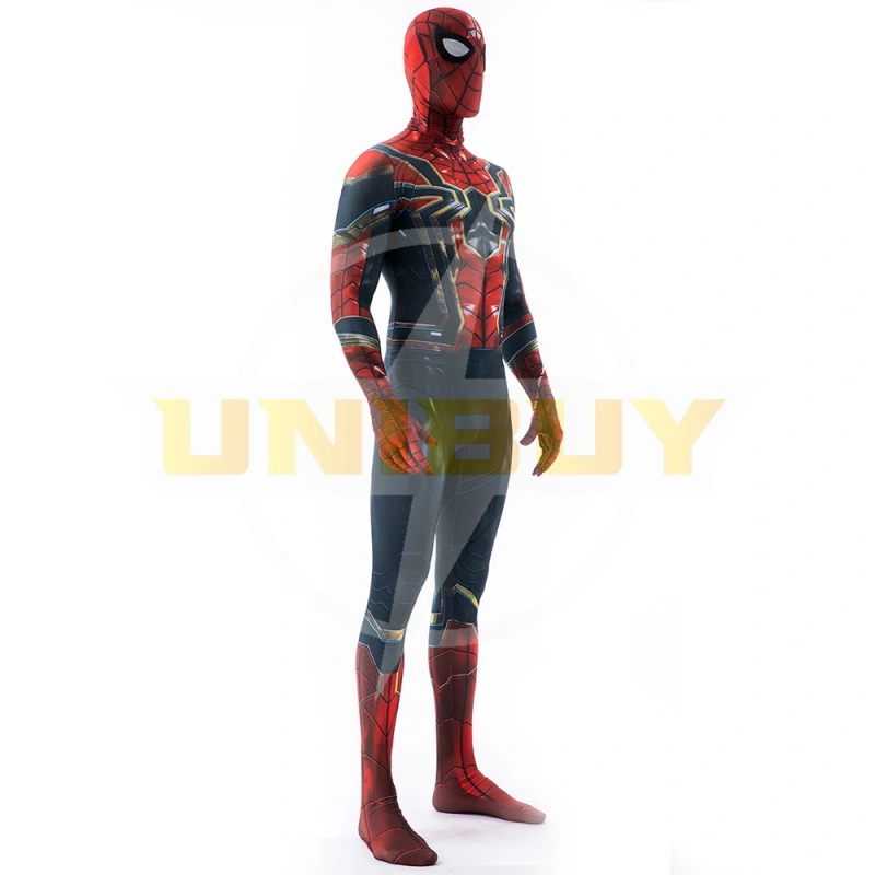 Spider-Man Iron Spider Suit Cosplay Costume Peter Parker Jumpsuit for Kids Adult Unibuy