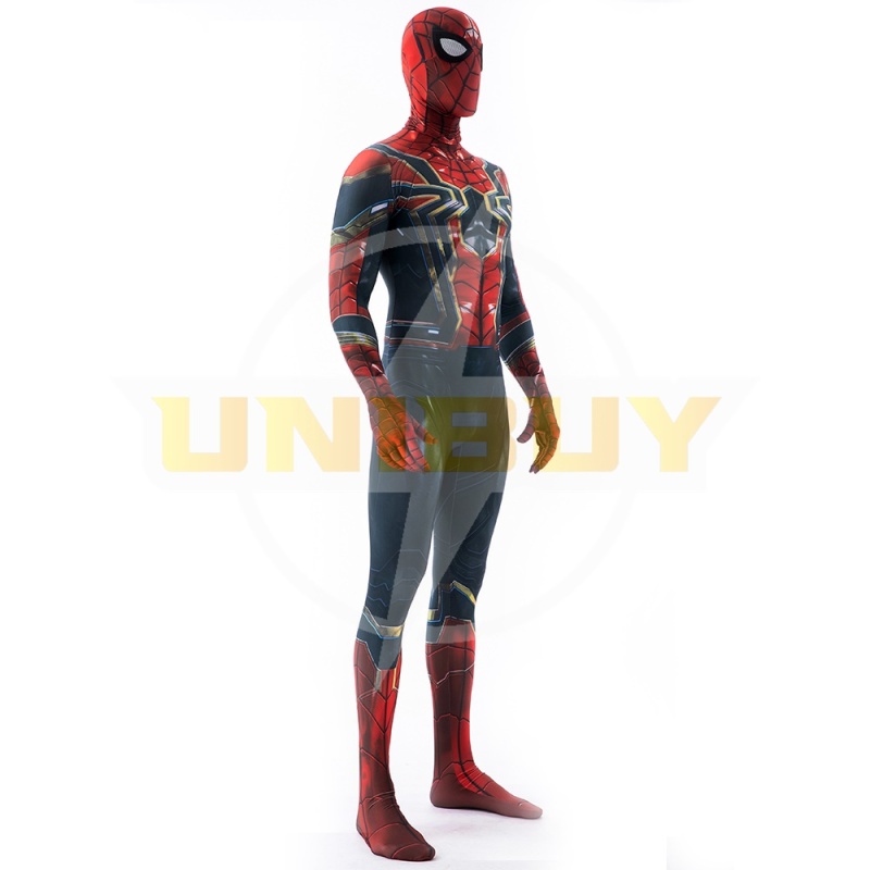 Spider-Man Iron Spider Suit Cosplay Costume Peter Parker Jumpsuit for Kids Adult Unibuy