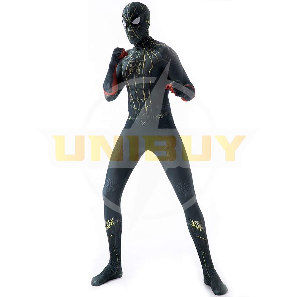 Spider-Man: No Way Home Trailer Black Suit Cosplay Costume Peter Parker Jumpsuit Kids Adult Unibuy