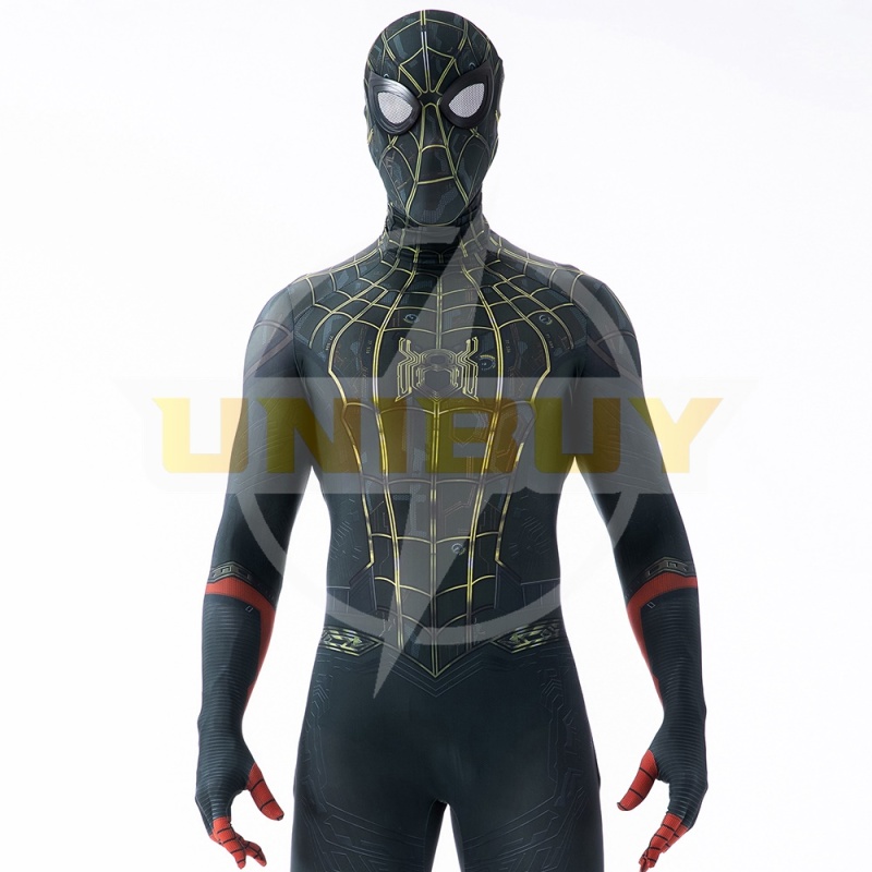 Spider-Man: No Way Home Trailer Black Suit Cosplay Costume Peter Parker Jumpsuit Kids Adult Unibuy
