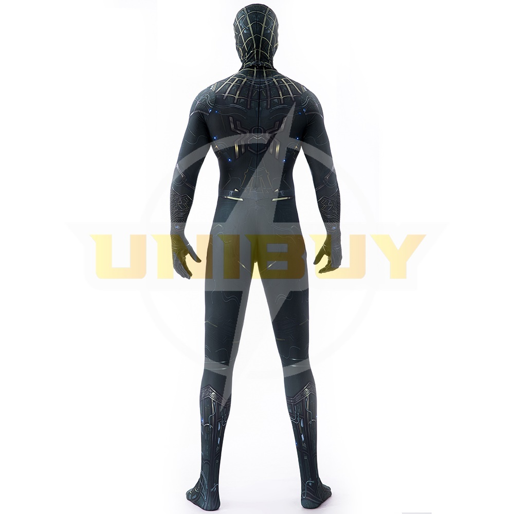 Spider-Man: No Way Home Black Gold Suit Cosplay Costume Peter Parker Jumpsuit Kids Adult Unibuy