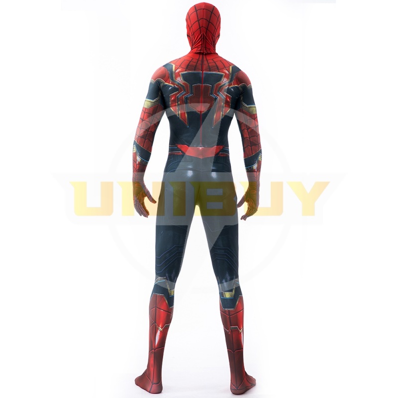 Spider-Man Iron Spider Suit Cosplay Costume Peter Parker Jumpsuit for Kids Adult Unibuy