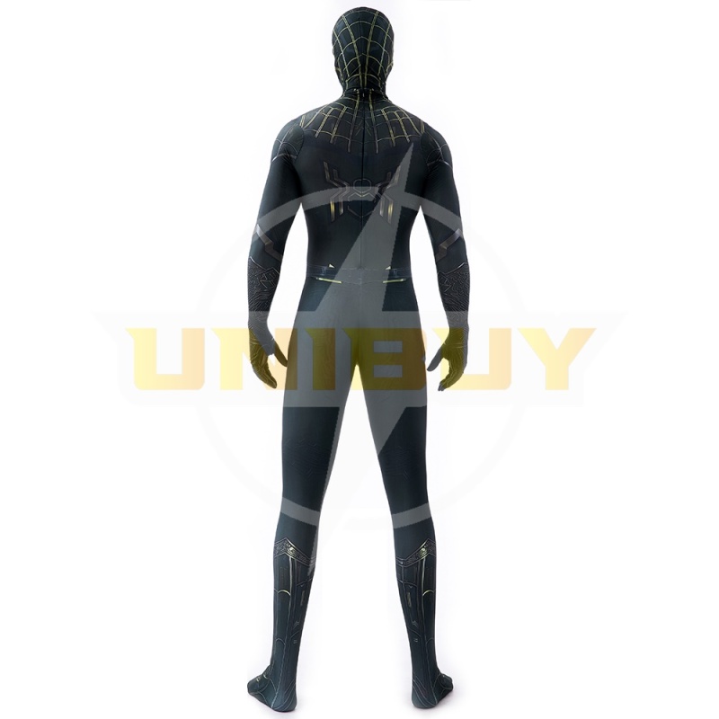 Spider-Man: No Way Home Black Gold Suit Cosplay Costume Peter Parker Jumpsuit Kids Adult Ver.1 Unibuy