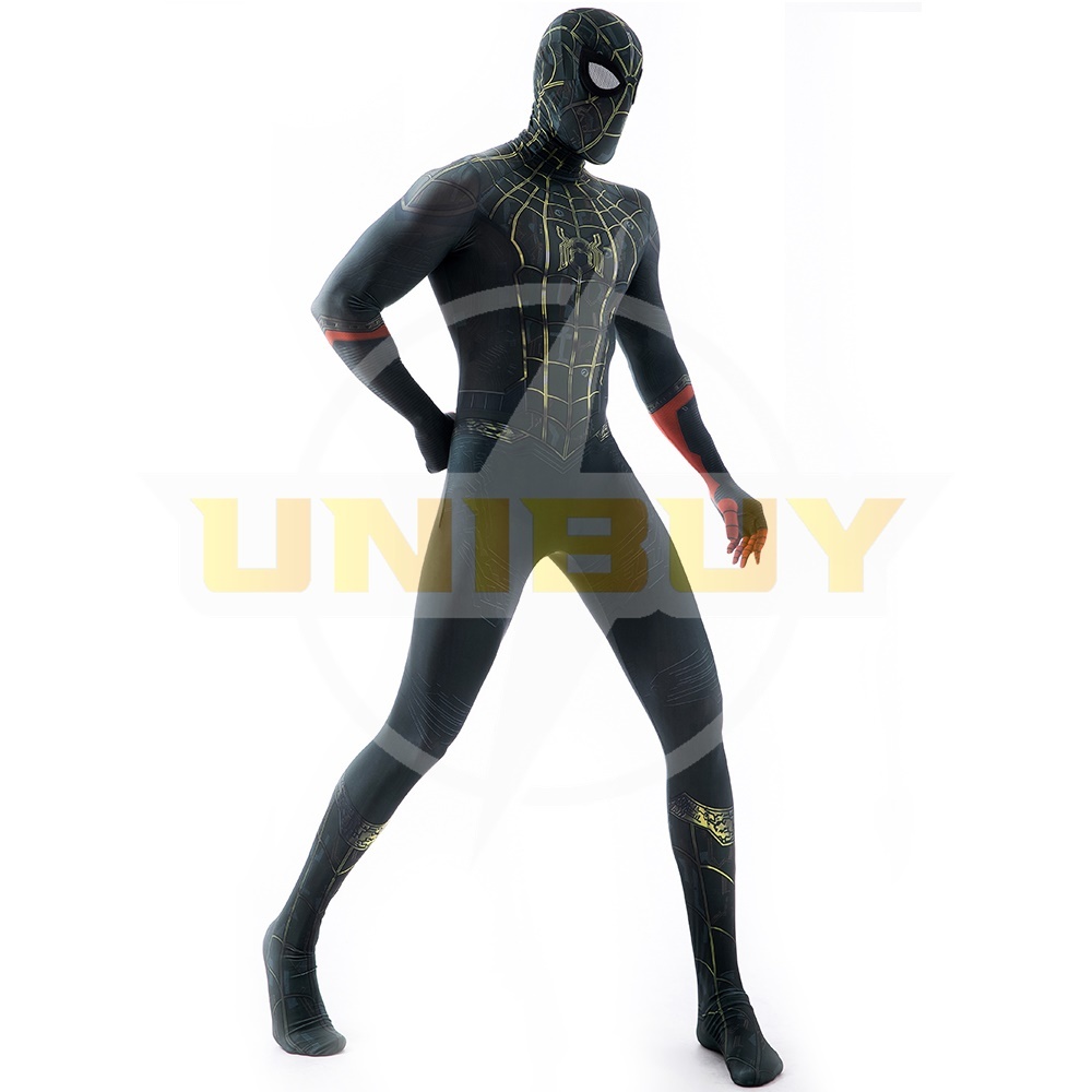 Spider-Man: No Way Home Trailer Black Suit Cosplay Costume Peter Parker Jumpsuit Kids Adult Unibuy