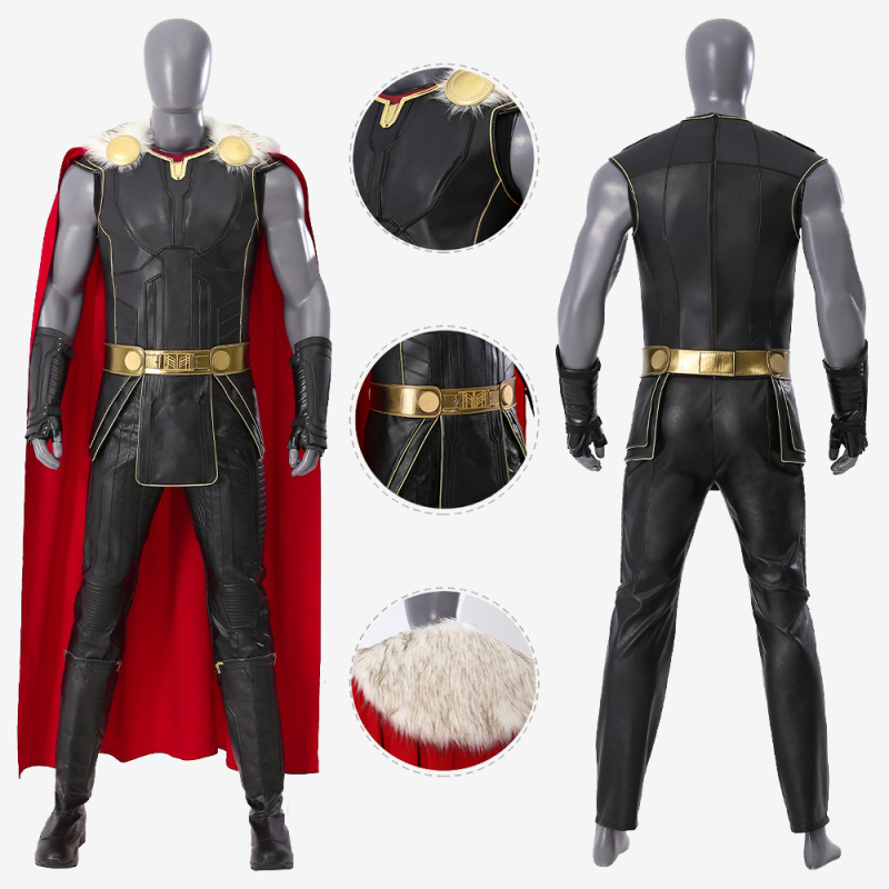 Thor 4 Costume Cosplay Suit Love and Thunder Outfit with Cloak Unibuy