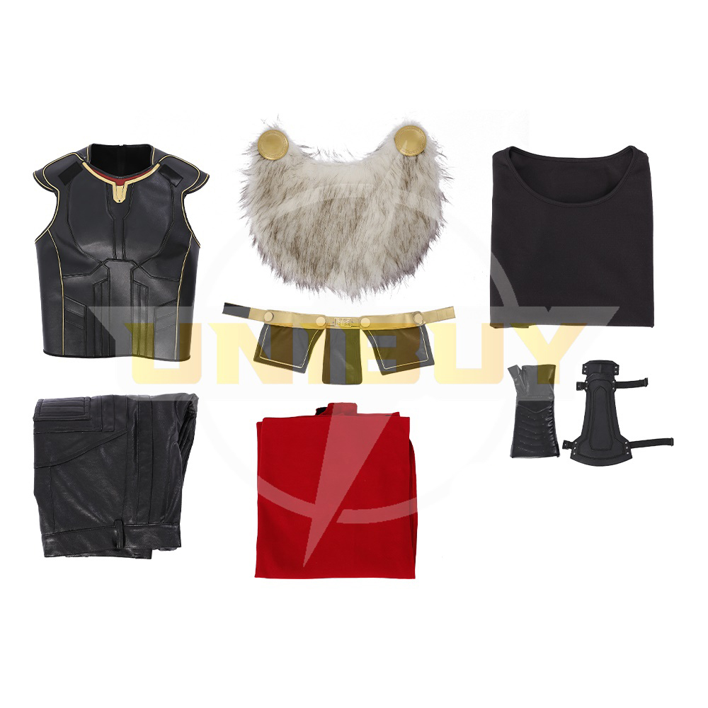 Thor 4 Costume Cosplay Suit Love and Thunder Outfit with Cloak Unibuy