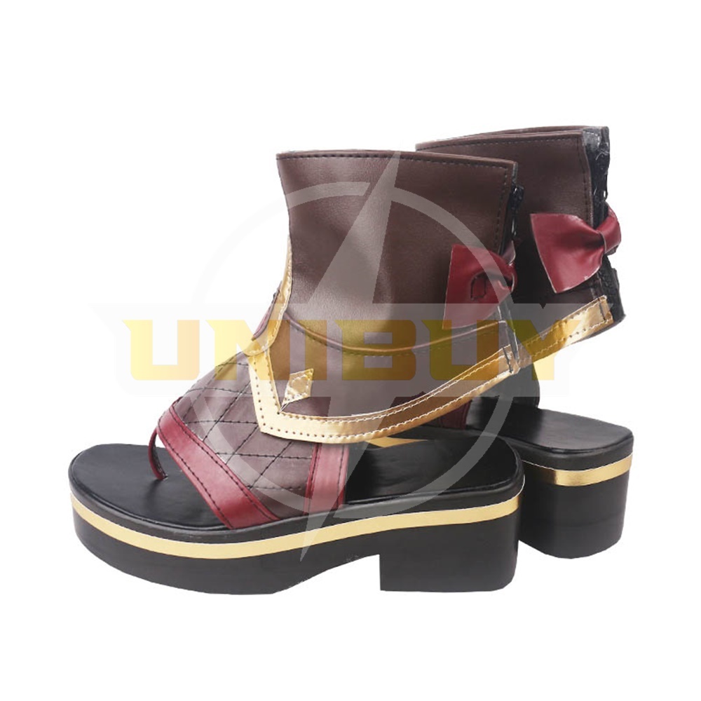 Genshin Impact Kuki Shinobu Shoes Cosplay Women Boots Unibuy