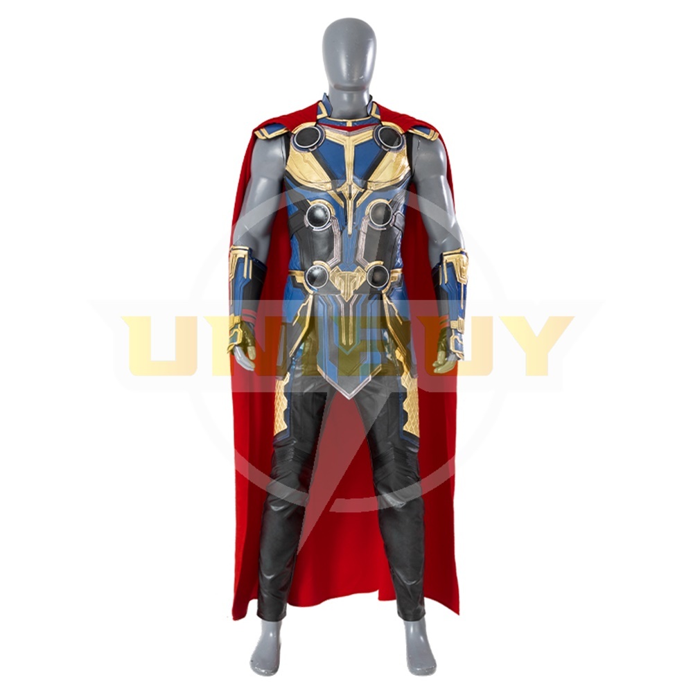 Thor 4 Costume Cosplay Suit Love and Thunder Outfit with Cloak Ver.1 Unibuy