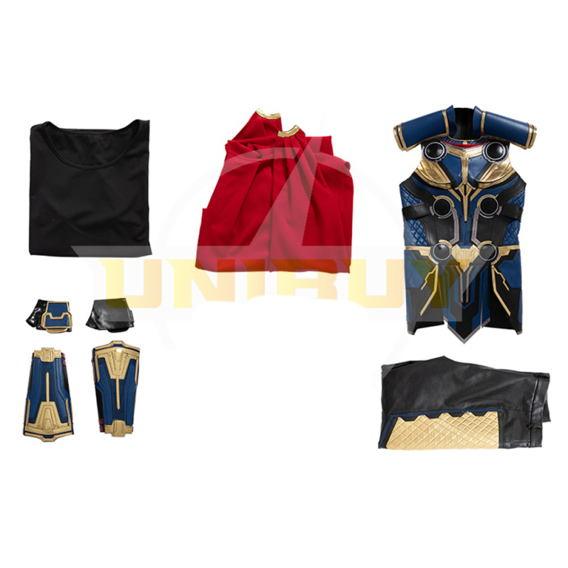 Thor 4 Costume Cosplay Suit Love and Thunder Outfit with Cloak Ver.1 Unibuy