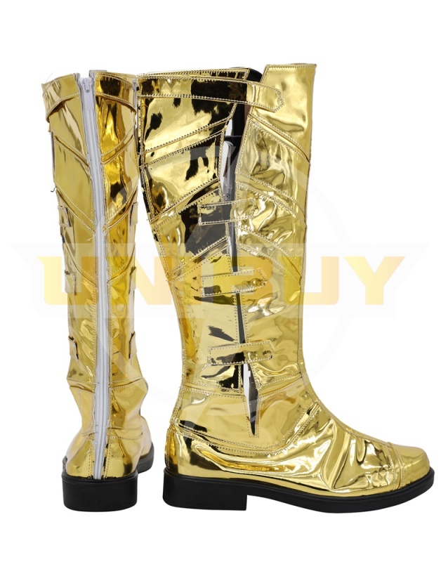 WW84 Wonder Woman Shoes Diana Prince Cosplay Boots Golden Unibuy