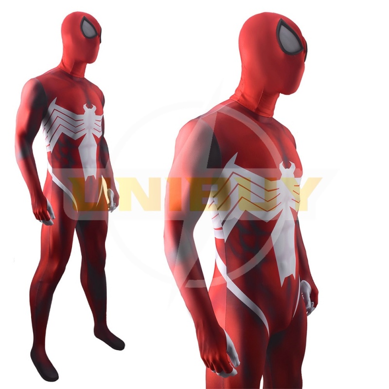 Venom Spider Man Costume Cosplay Red Symbiote Jumpsuit Bodysuit Unibuy