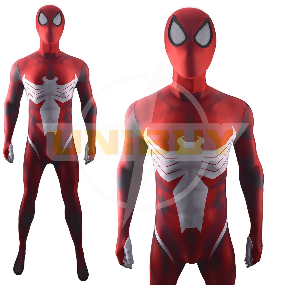 Venom Spider Man Costume Cosplay Red Symbiote Jumpsuit Bodysuit Unibuy