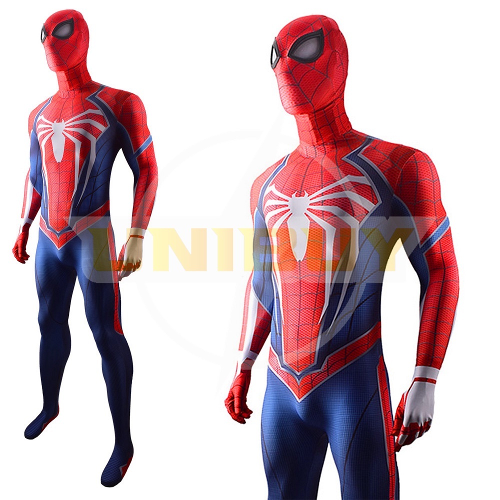 Spider Man PS4 Costume Peter Parker Cosplay Suit Bodysuit For Men Kids Unibuy
