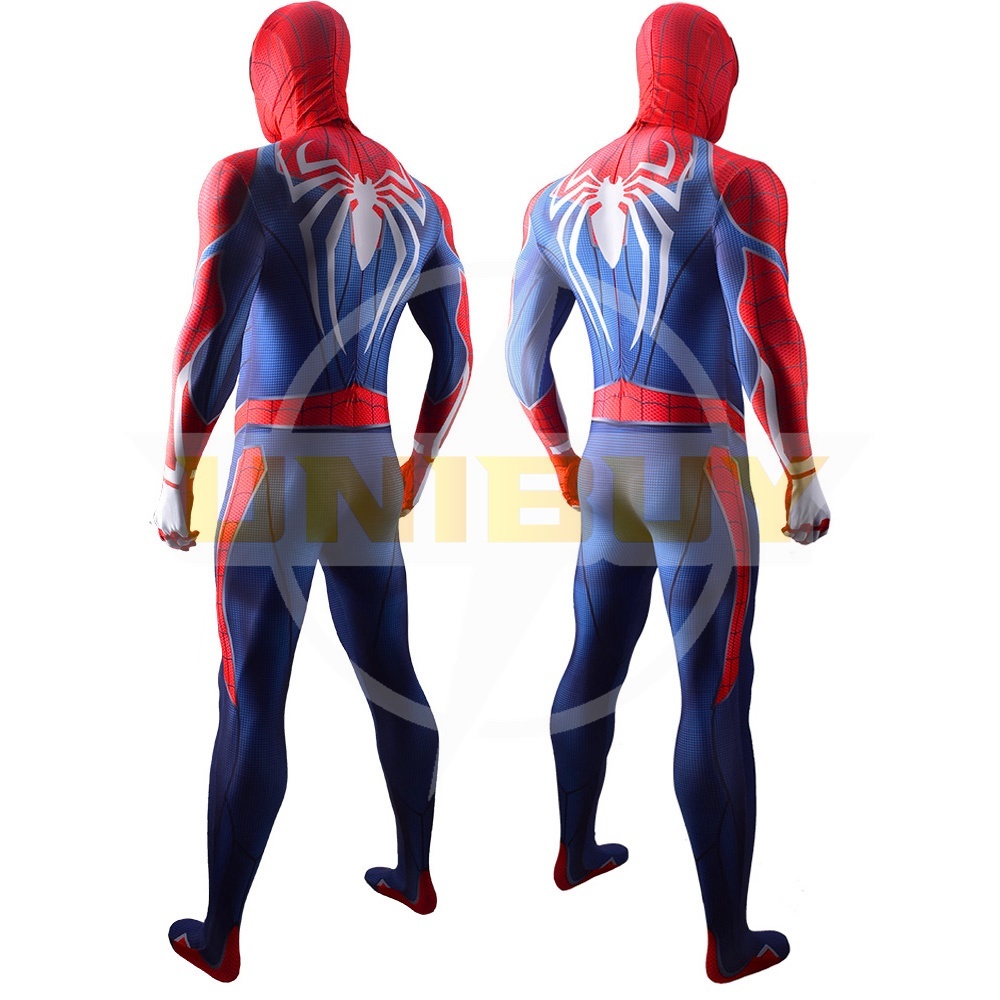 Spider Man PS4 Costume Peter Parker Cosplay Suit Bodysuit For Men Kids Unibuy