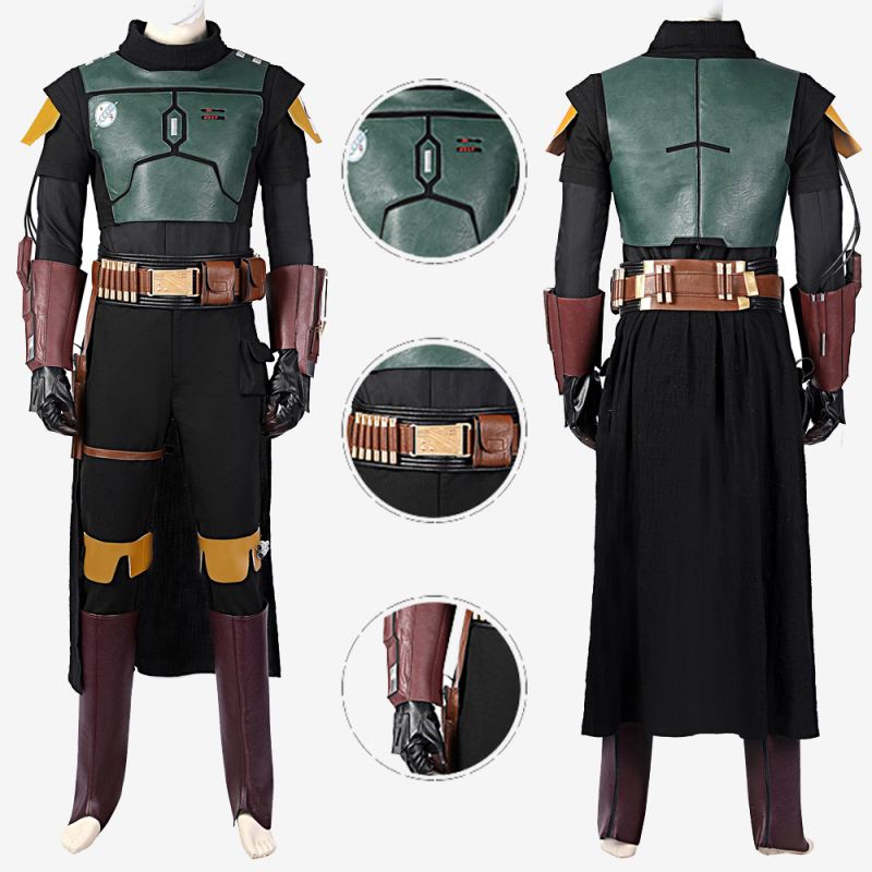 Boba Fett Costume Cosplay Suit The Book of Boba Fett Unibuy