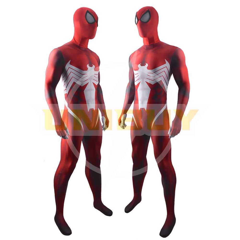 Venom Spider Man Costume Cosplay Red Symbiote Jumpsuit Bodysuit Unibuy