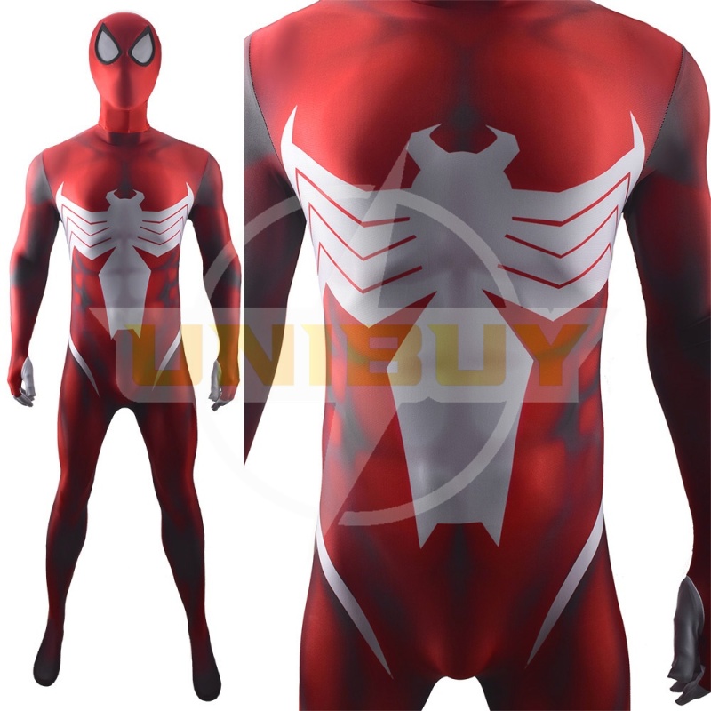 Venom Spider Man Costume Cosplay Red Symbiote Jumpsuit Bodysuit Unibuy