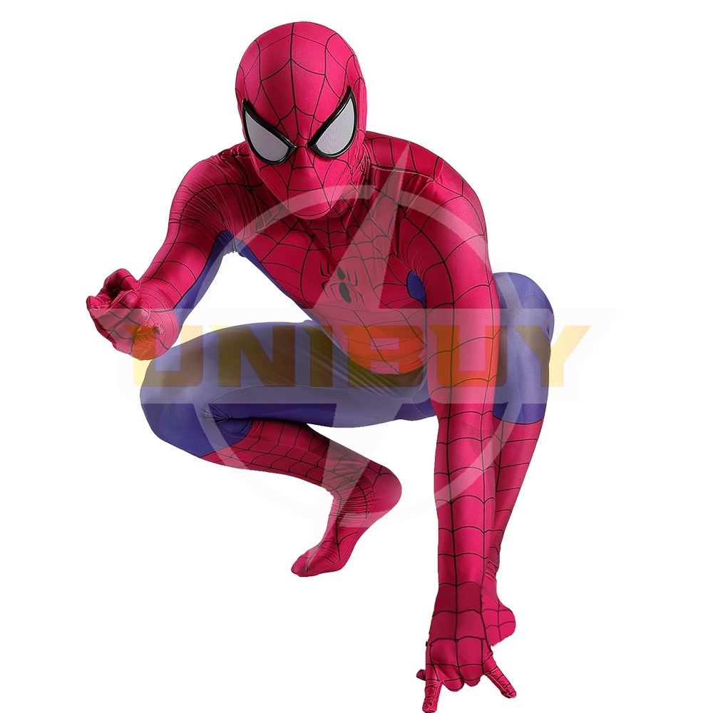 Spider-Man TAS 1994 Costume Cosplay Suit Peter Parker Bodysuit For Men Kids Unibuy