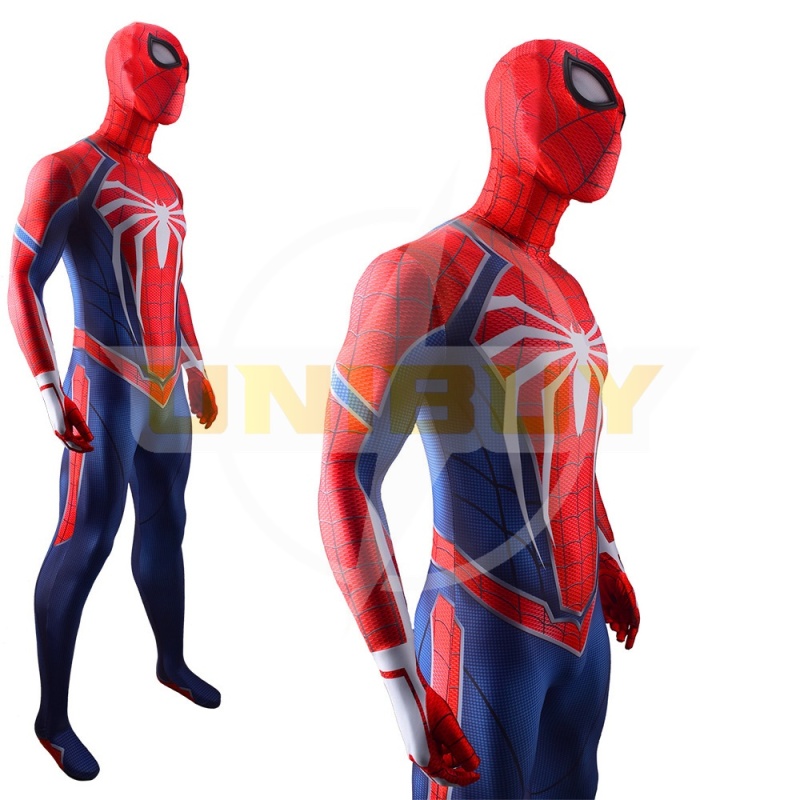 Spider Man PS4 Costume Peter Parker Cosplay Suit Bodysuit For Men Kids Unibuy