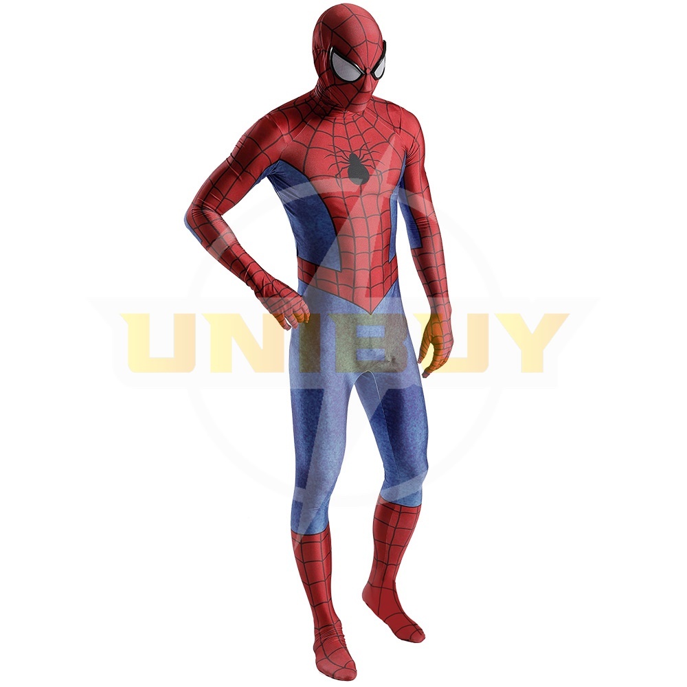 Spider-Man Costume Cosplay Suit Peter Parker Bodysuit For Men Kids Unibuy