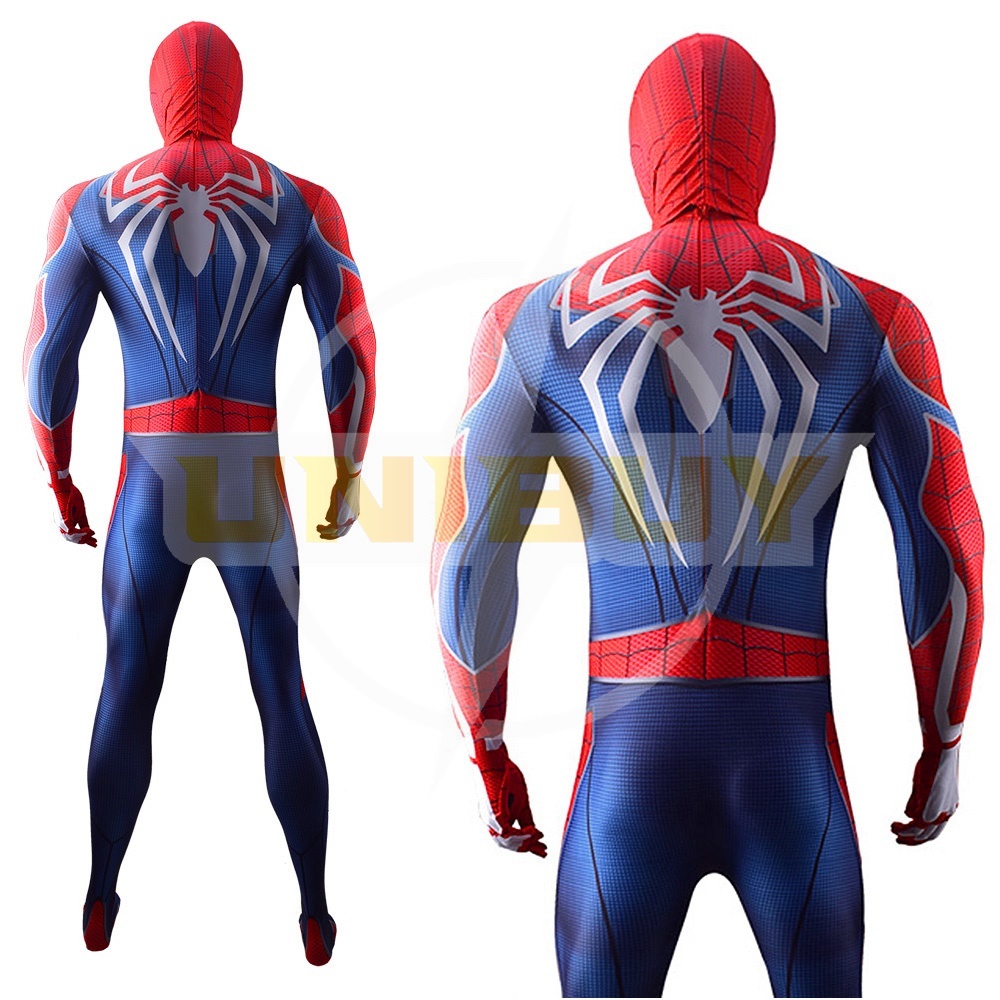 Spider Man PS4 Costume Peter Parker Cosplay Suit Bodysuit For Men Kids Unibuy