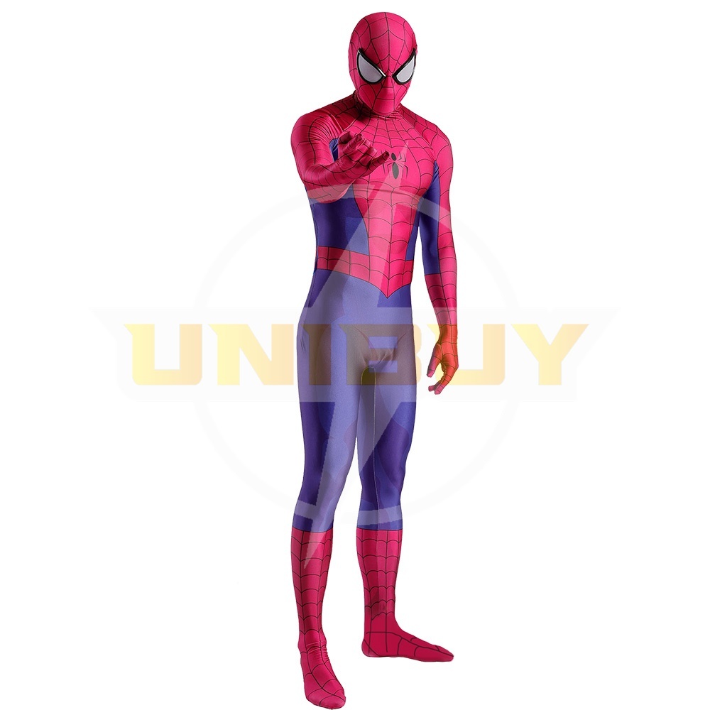 Spider-Man TAS 1994 Costume Cosplay Suit Peter Parker Bodysuit For Men Kids Unibuy