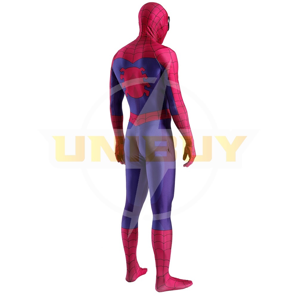 Spider-Man TAS 1994 Costume Cosplay Suit Peter Parker Bodysuit For Men Kids Unibuy