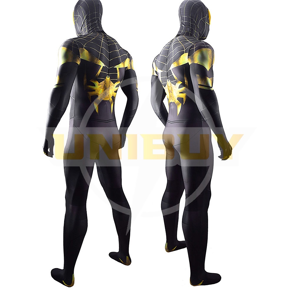 Spider-man PS5 Costume Cosplay Miles Morales Unlocking Golden Suit Bodysuit For Men Kids Unibuy
