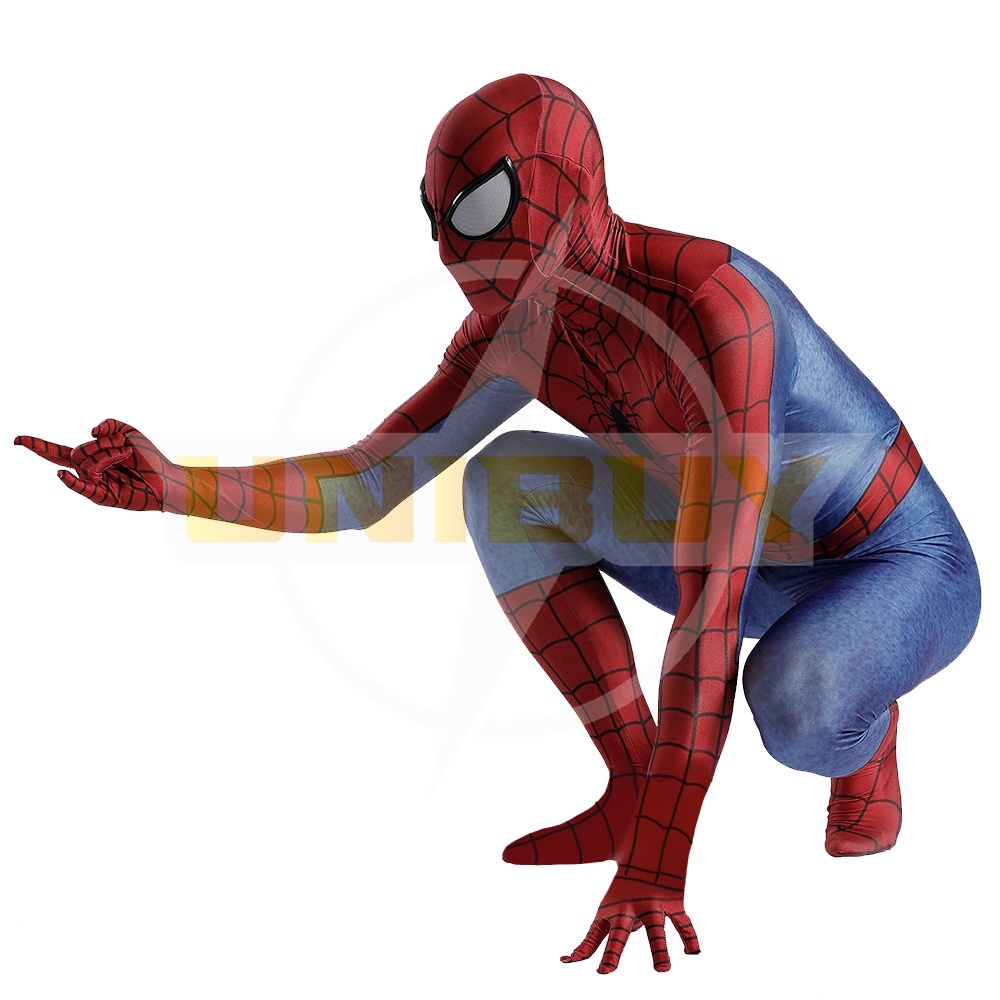 Spider-Man Costume Cosplay Suit Peter Parker Bodysuit For Men Kids Unibuy