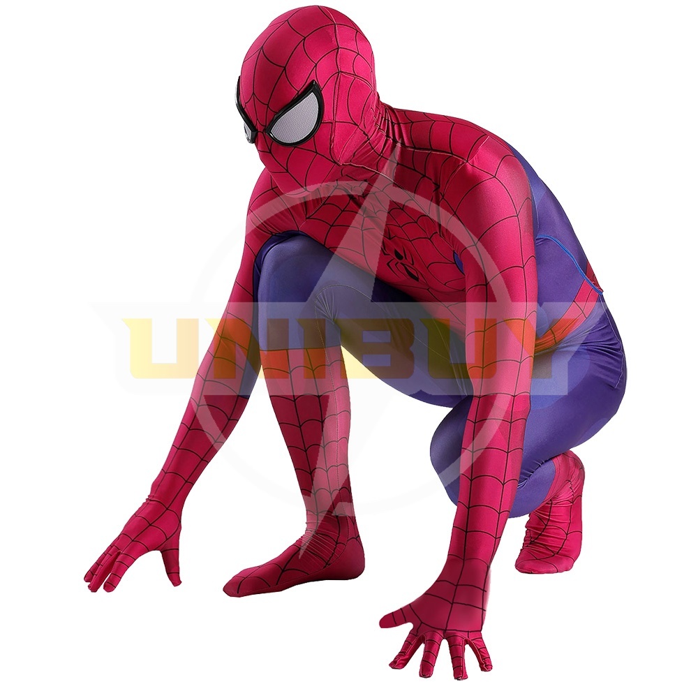 Spider-Man TAS 1994 Costume Cosplay Suit Peter Parker Bodysuit For Men Kids Unibuy