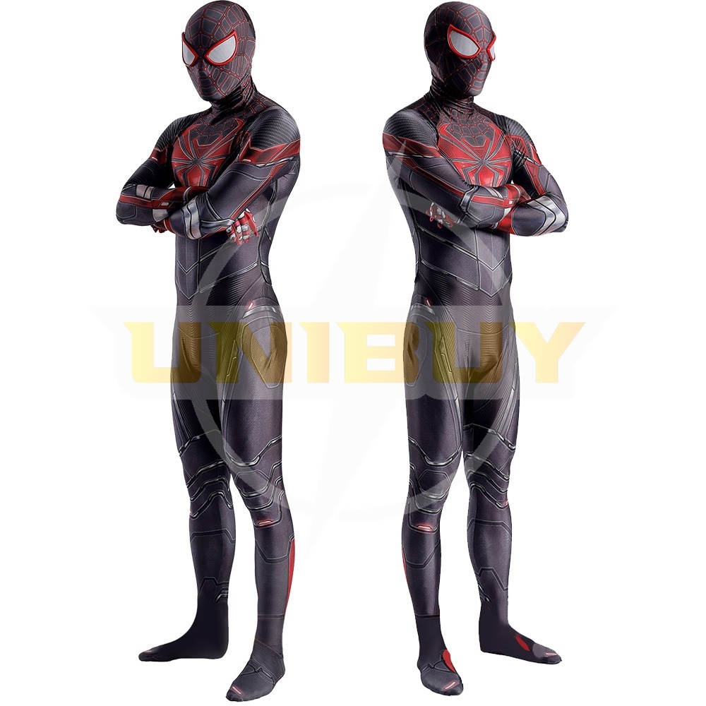 Spider-man PS5 Miles Morales Advanced Suit Costume Cosplay Bodysuit For Men Kids Unibuy