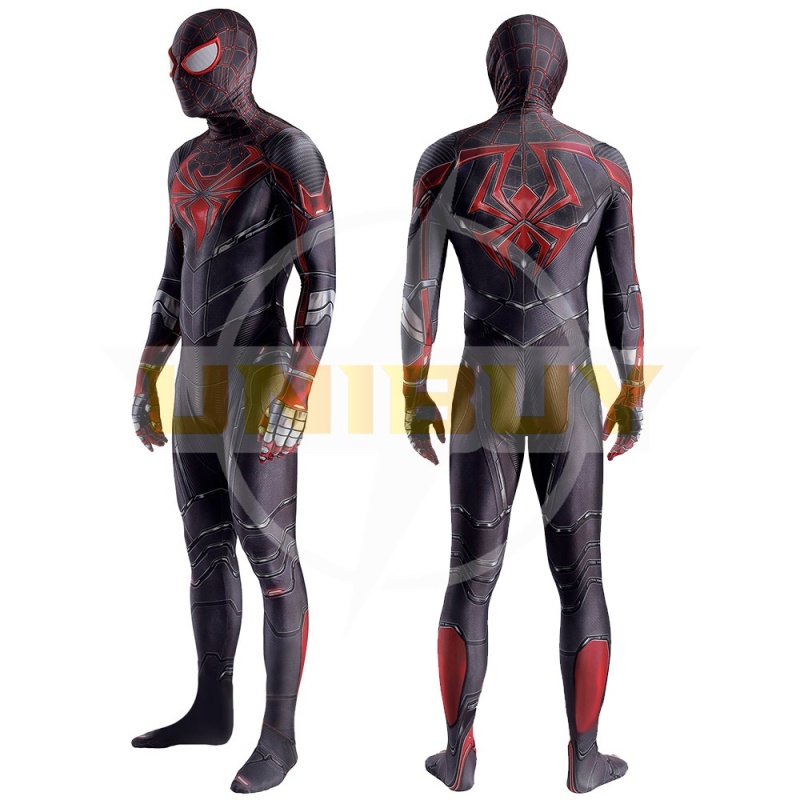 Spider-man PS5 Miles Morales Advanced Suit Costume Cosplay Bodysuit For Men Kids Unibuy
