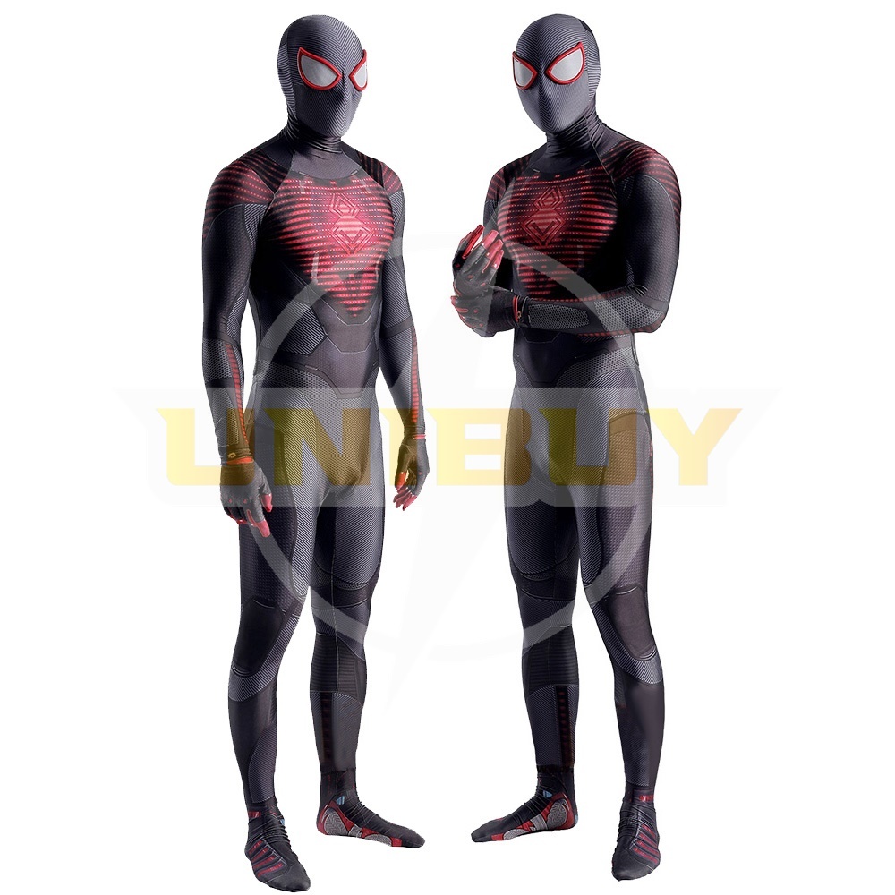 Spider-man PS5 Miles Morales Suit Costume Cosplay Bodysuit For Men Kids Unibuy