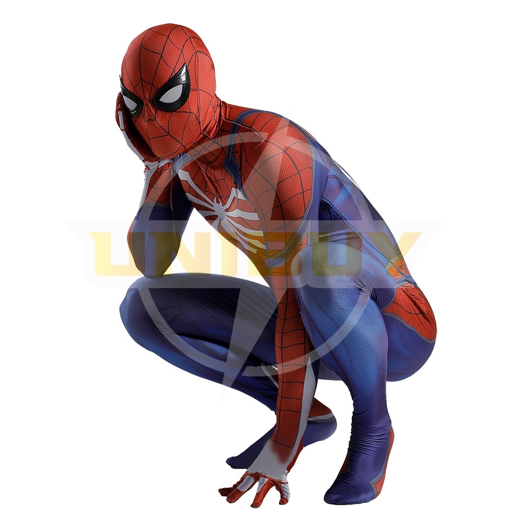Spider Man PS4 Costume Peter Parker Cosplay Suit Bodysuit For Men Kids Unibuy