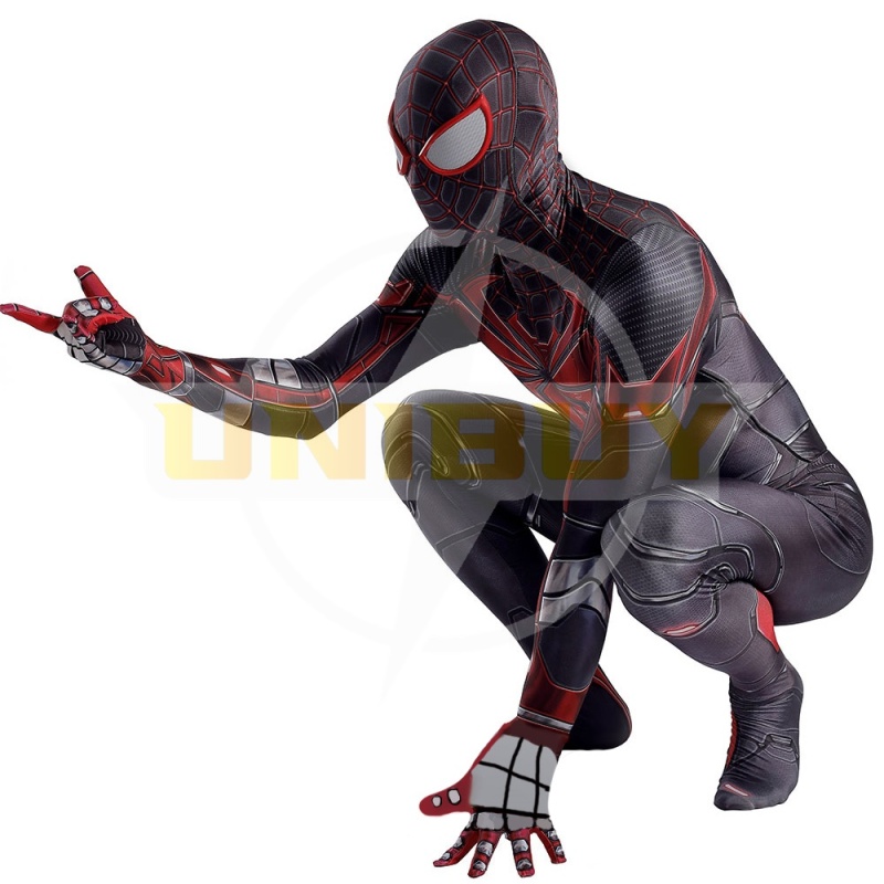 Spider-man PS5 Miles Morales Advanced Suit Costume Cosplay Bodysuit For Men Kids Unibuy