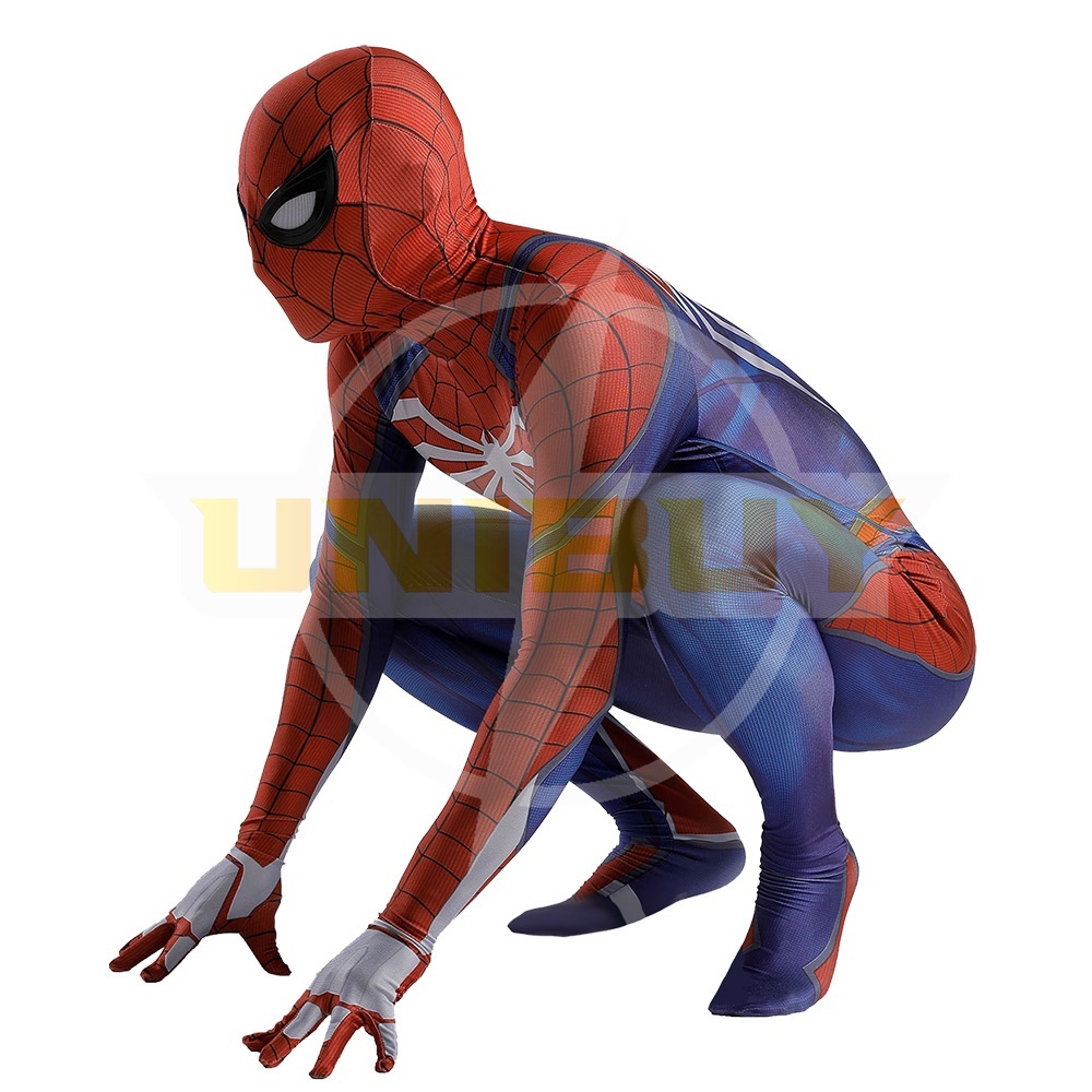 Spider Man PS4 Costume Peter Parker Cosplay Suit Bodysuit For Men Kids Unibuy